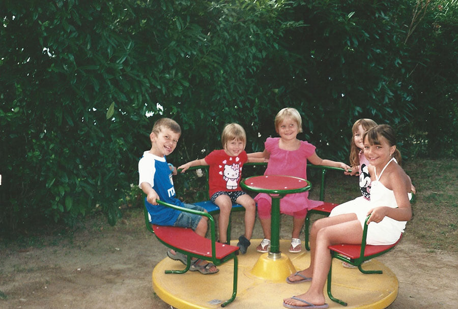 Parco giochi per bambini nell'hotel hotel con parco giochi a Lignano